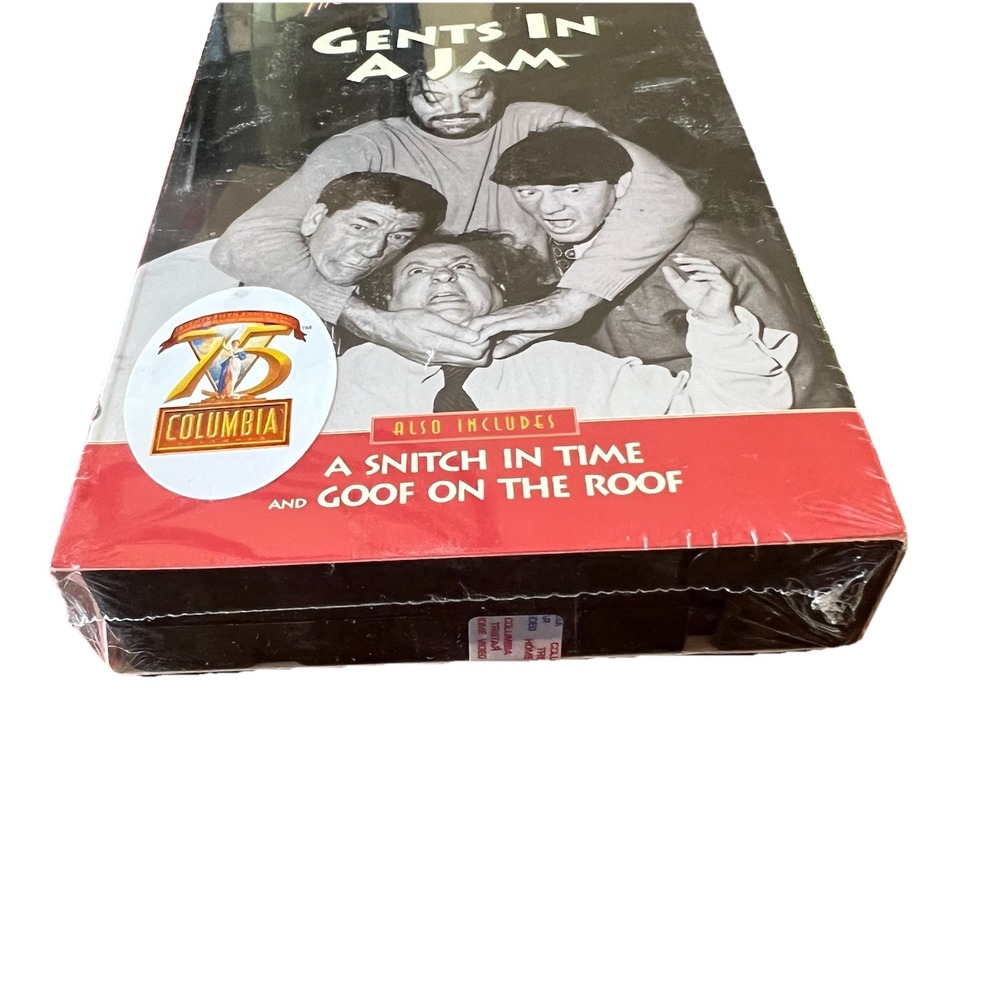 The Three Stooges Gents In A Jam VHS 1999 Sealed 75th Anniversary Columbia Tape - Picture 3 of 3